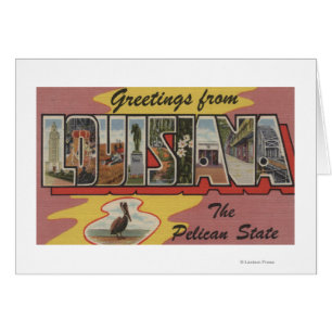 LouisianaLarge brev ScenesLouisiana 2 Hälsningskort