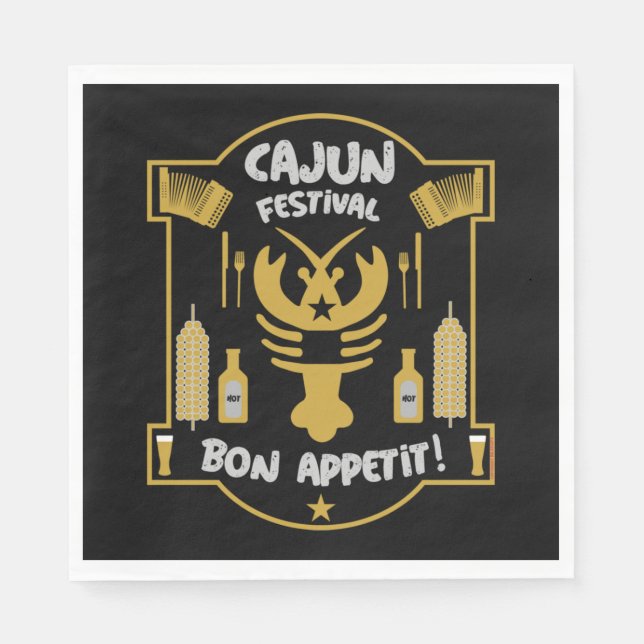 Louisianas Cajun Bayou Pappersservett (Framsidan)