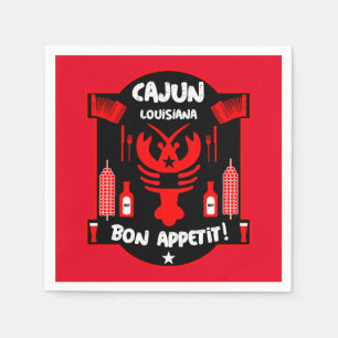 Louisianas Cajun-bilder och händelser Pappersservett