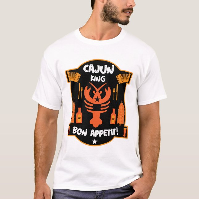 Louisianas Cajun Kung T-Shirt (Framsida)