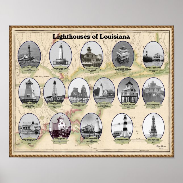 Louisianas fyr Poster (Framsidan)