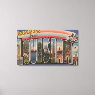 LouisianaStor Brev ScenesLouisiana Canvastryck