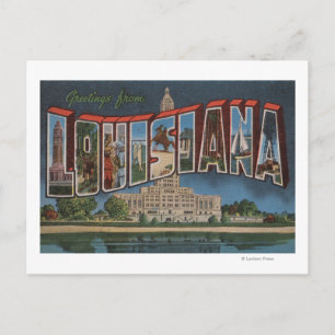 LouisianaStora BokstavscenerLouisiana Vykort
