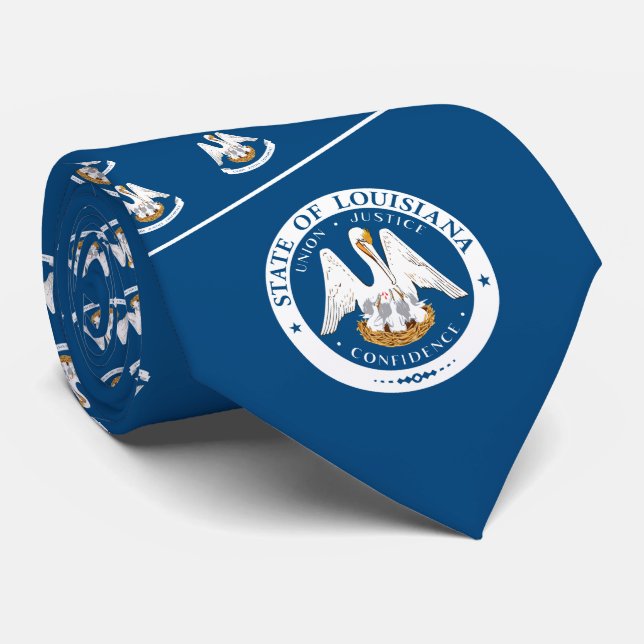 Louisianiansk Flagga & Seal, Louisianas Flagga Slips (Rullad)