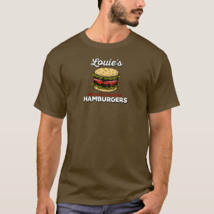 Louiss Wipeout polerar hamburgareT-tröja T Shirt