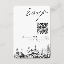 Louisville Bröllop Modern OSA QR-kod Tilläggskort