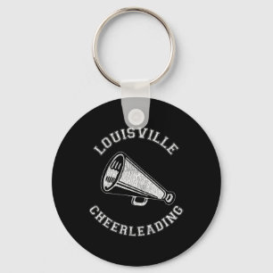 Louisville Cheer Distressed Retro 90's Cheerleader Nyckelring