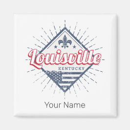 Louisville City Kentucky United Stater Vintage USA Magnet