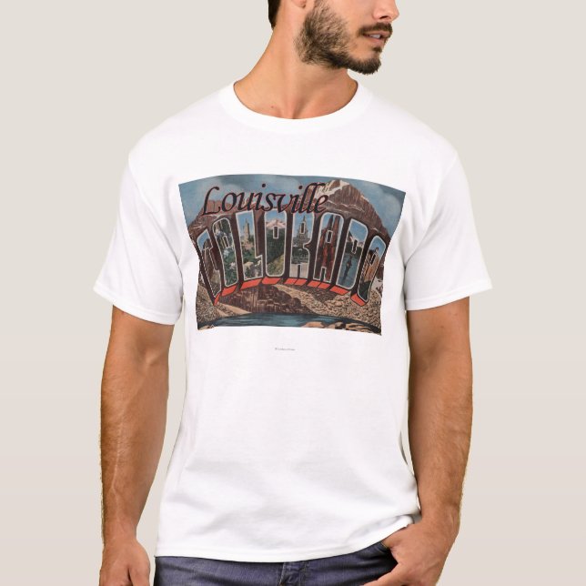 Louisville Colorado - stora brevplatser Tee Shirt (Framsida)
