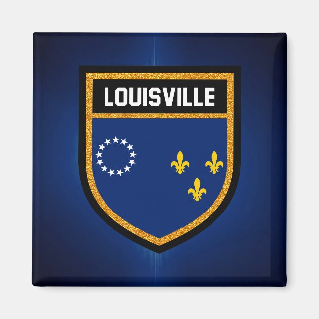 Louisville Flagga Magnet (Framsidan)