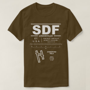 Louisville Internationell flygplats SDF T-Shirt