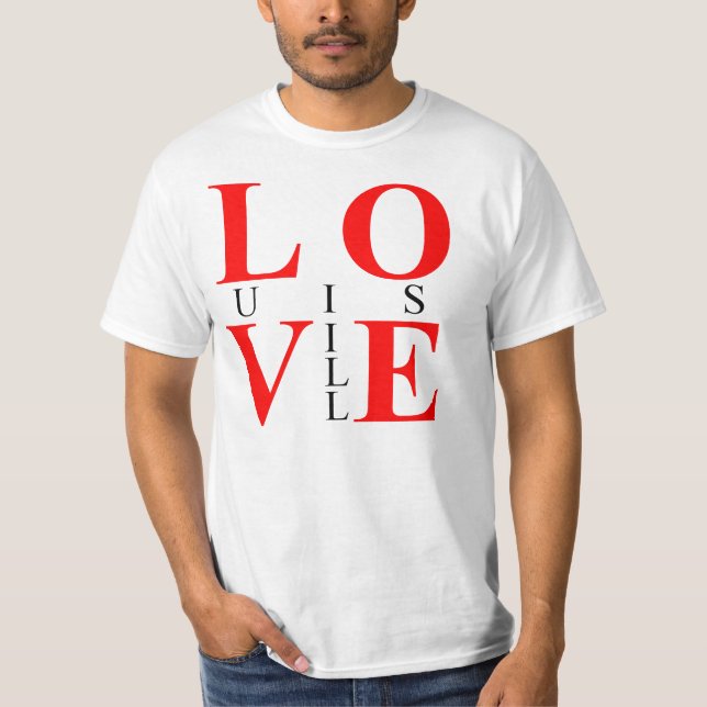 Louisville kärlekutslagsplats tee shirt (Framsida)
