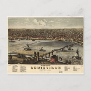 Louisville, Kentucky 1876 Vykort