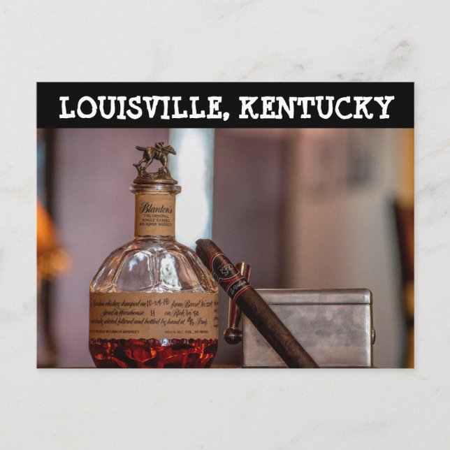 LOUISVILLE KENTUCKY BOURBON-vykort Vykort (Framsida)