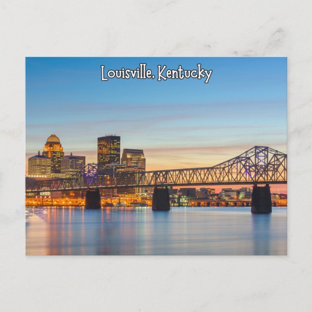 Louisville Kentucky Bridge-vykort Vykort (Framsida)