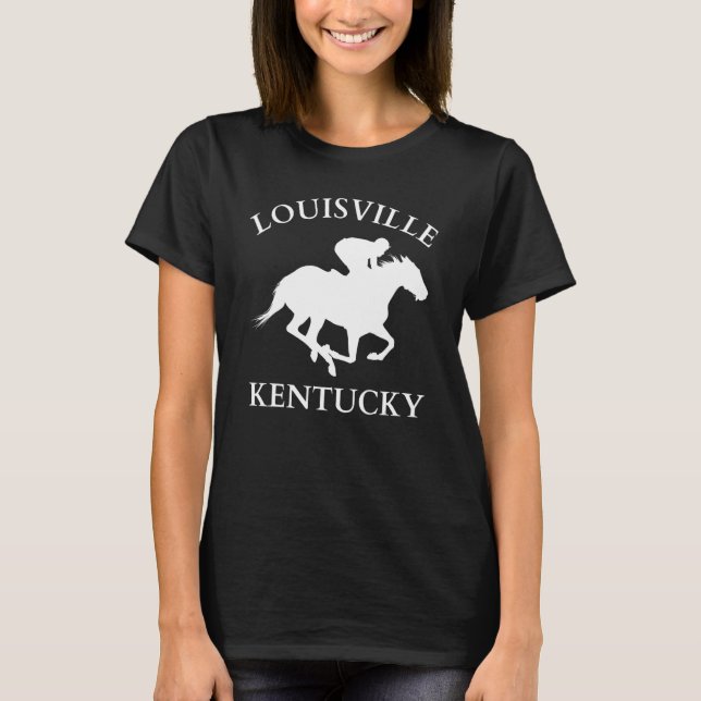 Louisville Kentucky Equestrian Horse T Shirt (Framsida)