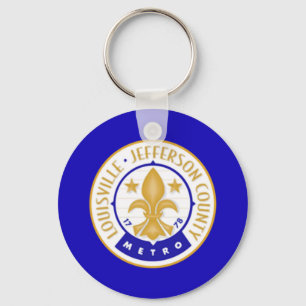 Louisville (Kentucky) flagga Keychain Nyckelring