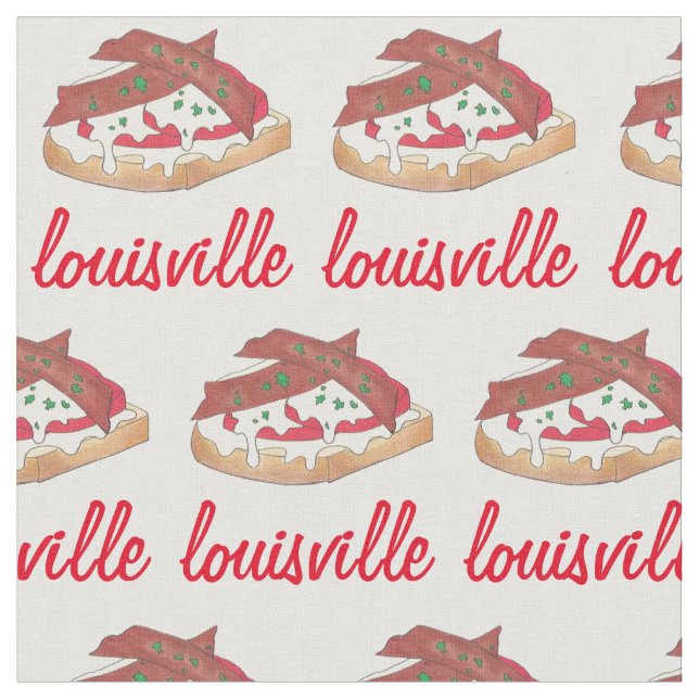 Louisville Kentucky Hett Brown öppface Sandwich KY Tyg (Närbild)