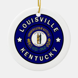 Louisville Kentucky Julgransprydnad Keramik