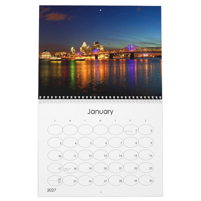 Louisville Kentucky kalender (Jan 2027)