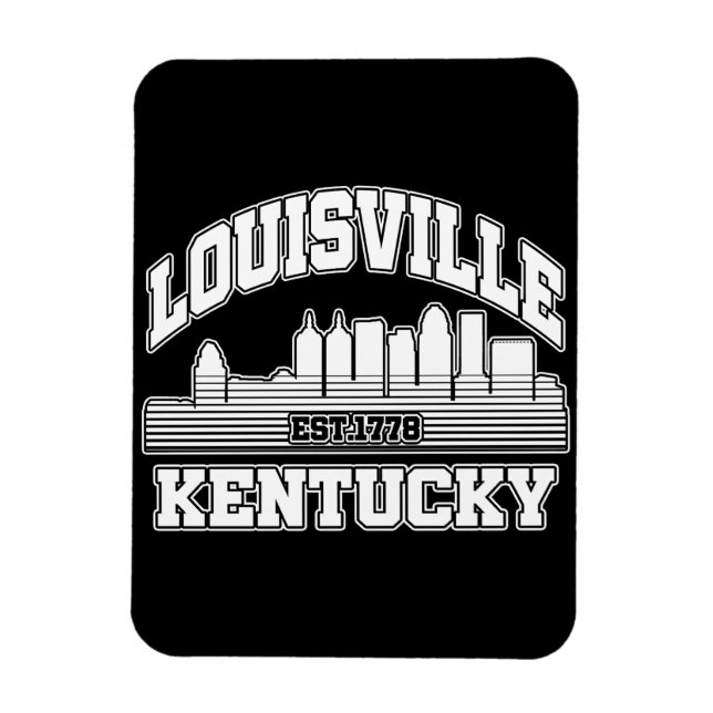 Louisville,Kentucky Magnet (Vertikal)