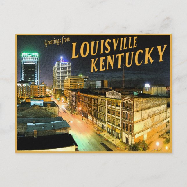 Louisville Kentucky Postcard Vykort (Framsida)