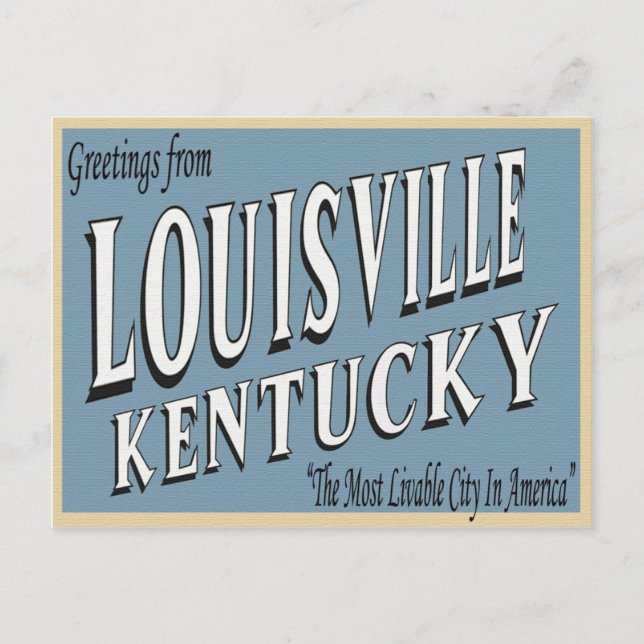 Louisville Kentucky Postcard Vykort (Framsida)