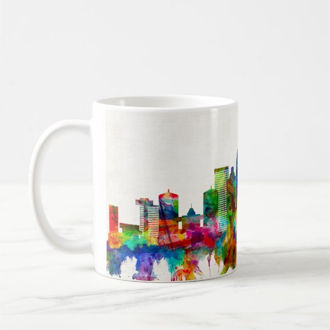 Louisville Kentucky Skyline Kaffemugg (Vänster)
