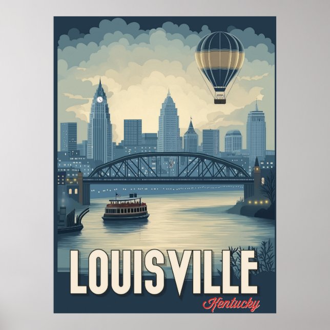 Louisville, Kentucky - Stunning City Views Poster (Framsidan)