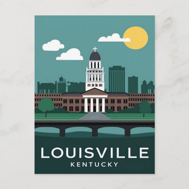 Louisville Kentucky Vintage, Travel Vykort (Framsida)