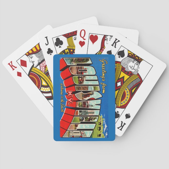 Louisville KY Hälsning-spelkort Casinokort (Baksidan)
