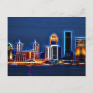 Louisville Ky Skyline Vykort