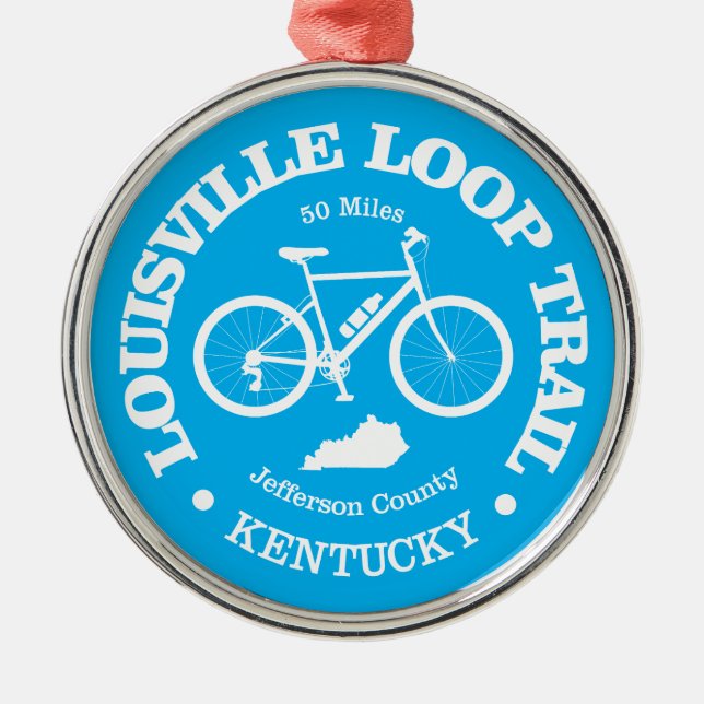 Louisville Loop (cykling) Julgransprydnad Metall (Framsidan)