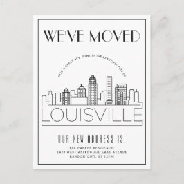 Louisville Modern Deco | Ny adress Meddelande Vykort