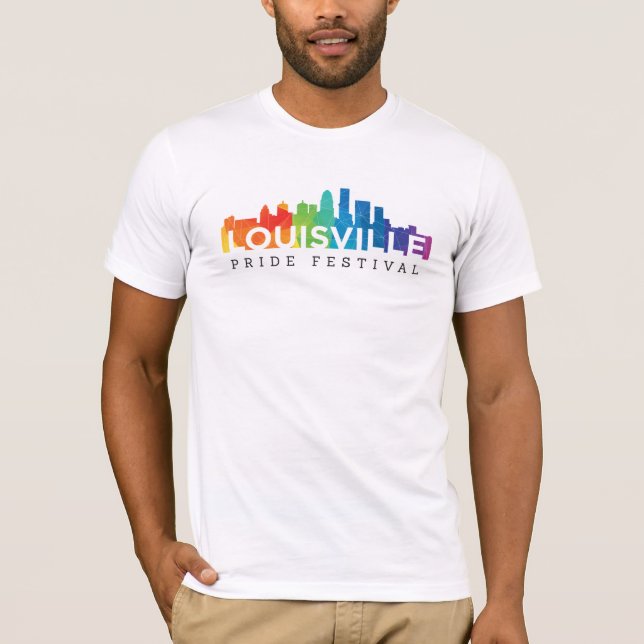 Louisville Pride Manar Bella Canvas T-Shirt (Framsida)