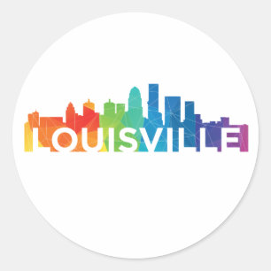 Louisville Pride Stickers Runt Klistermärke