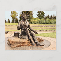 Louisvilles Lincolnmonument i akvarell