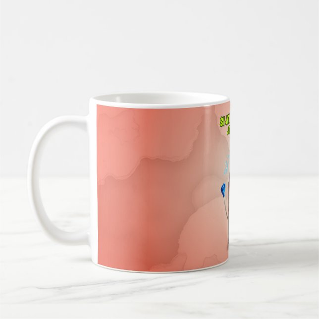 Loulait la bouteille de lait kaffemugg (Vänster)