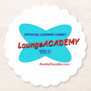 Lounge Academy Retro Cool Buffalo NY Pianobar Underlägg Papper