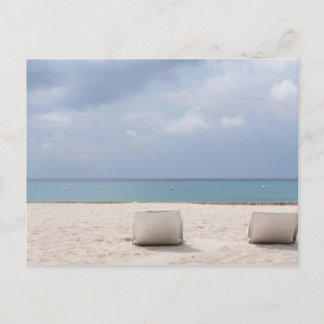 Lounge by Ocean in Cozumel Vykort