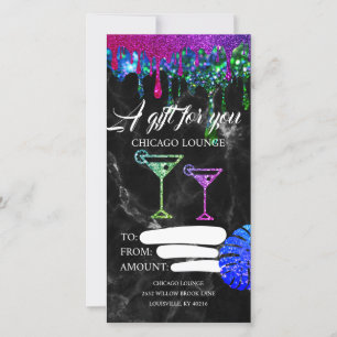 Lounge Pub Drinks Certificate Voucher