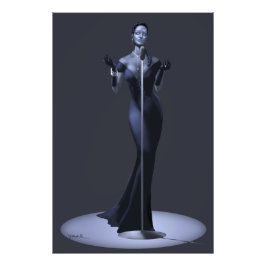 Lounge Singer Poster Skriv ut