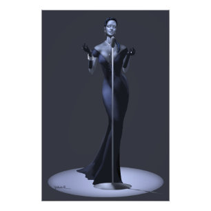 Lounge Singer Poster Skriv ut