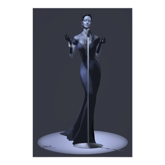 Lounge Singer Poster Skriv ut (Framsidan)