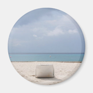 Lounge vid stranden i Cozumel Magnet