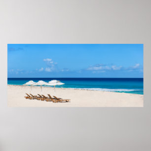 Lounges på stranden poster