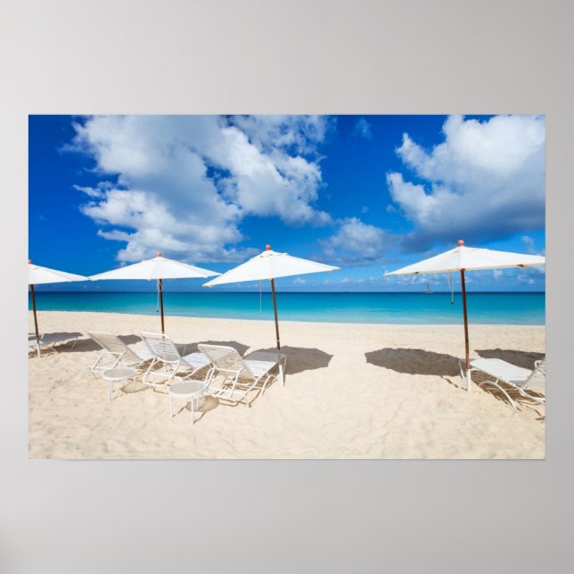 Lounges på stranden poster (Framsidan)