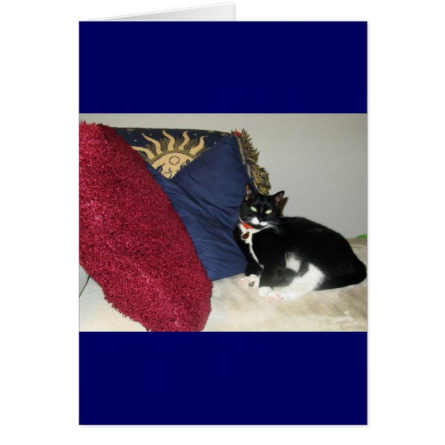 Lounging Lucy Hälsningskort (Framsidan)