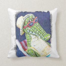 Loungning Lizard Kudde