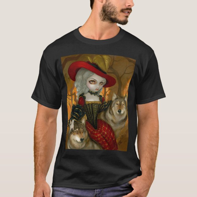 Loup-Garou d'Automne - gotisk vargrokokoskjorta Tee (Framsida)